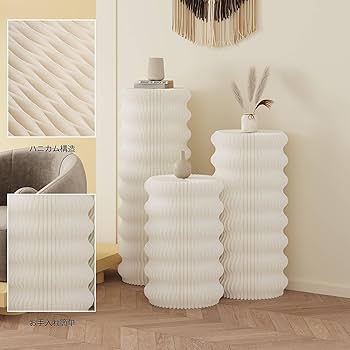 Amazon.co.jp: 紙製の展示台 円柱展示台 手作り作品用円柱式展示